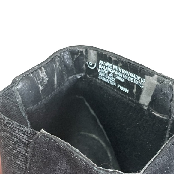 Isaac Mizrahi for Target Black Faux Suede Ankle Boots Heels Booties Size 8 - Picture 10 of 11